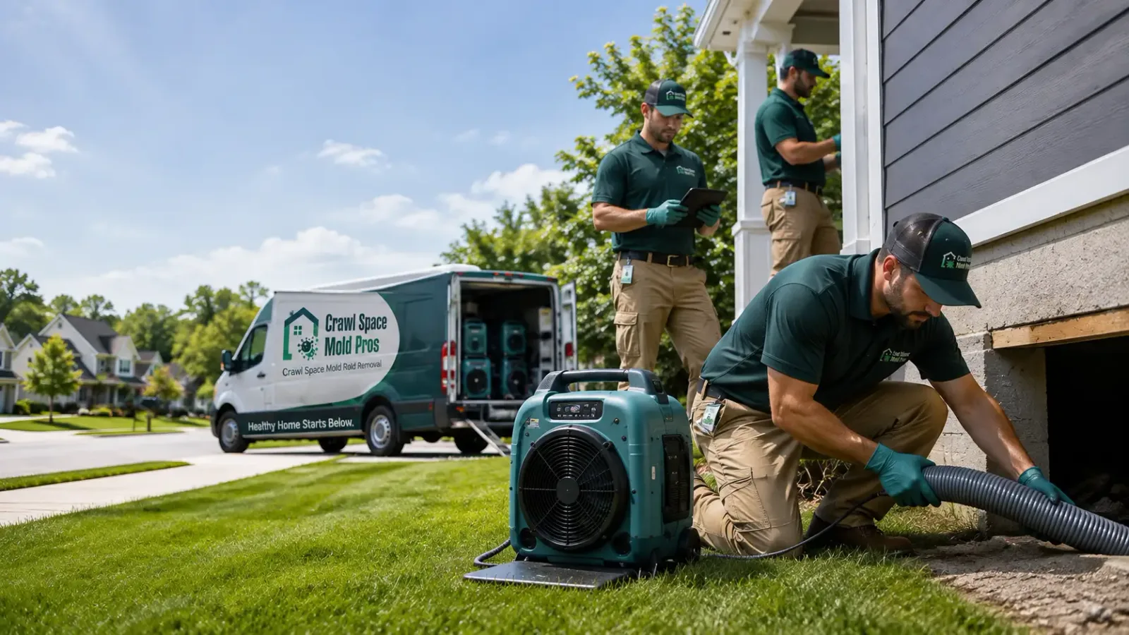 Crawl Space Mold Removal in Bisbee, ND